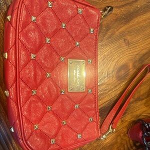 Red Quilted Women's Bag